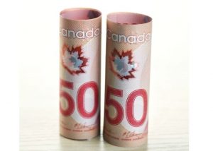 Rolled Canadian Dollars